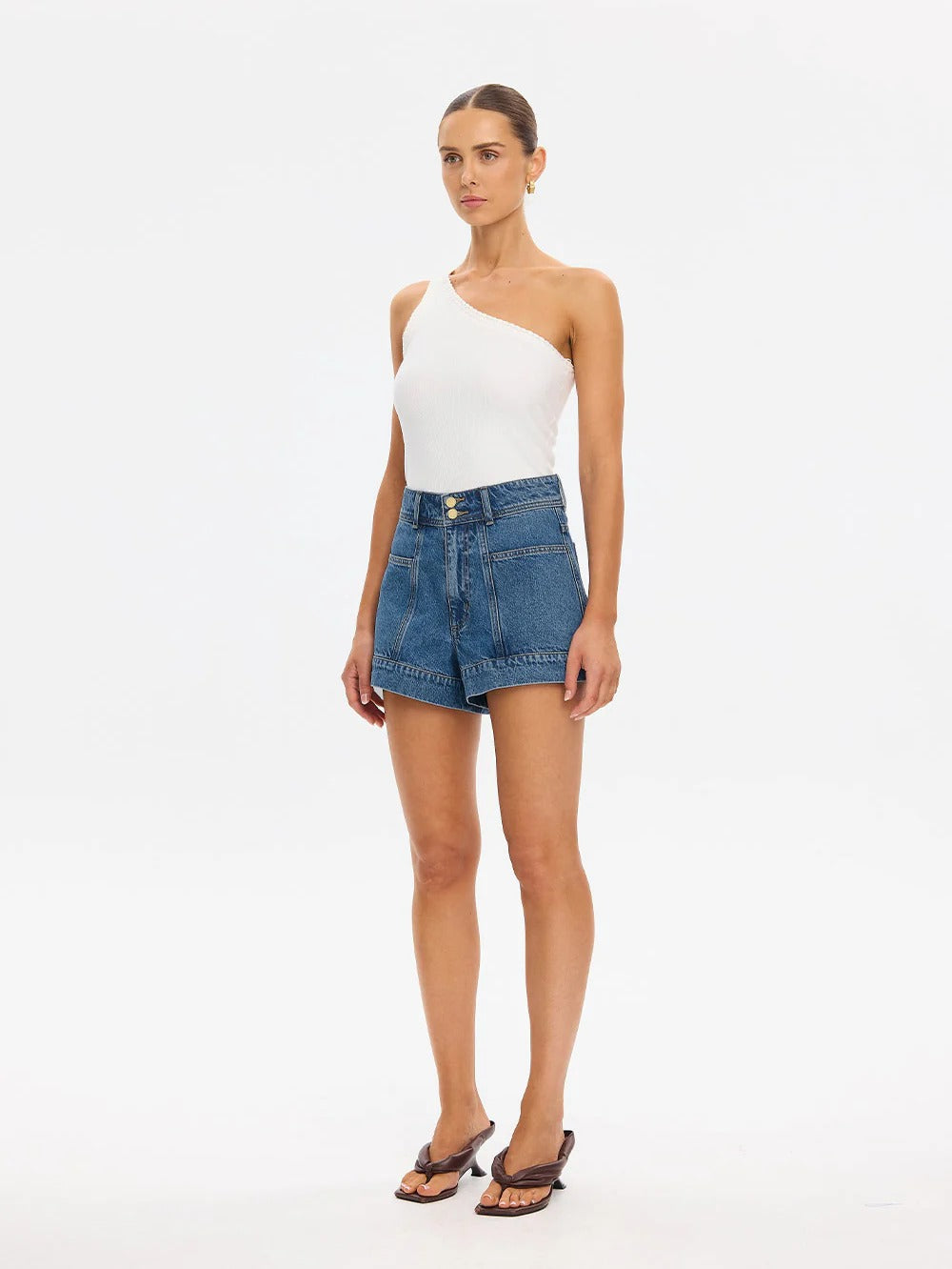 Kivari Rita Denim Short - Drift Blue
