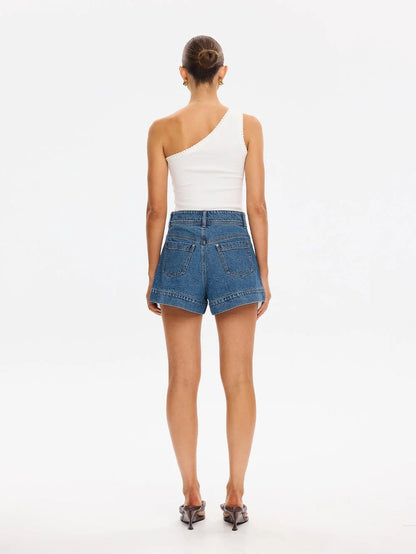 Kivari Rita Denim Short - Drift Blue