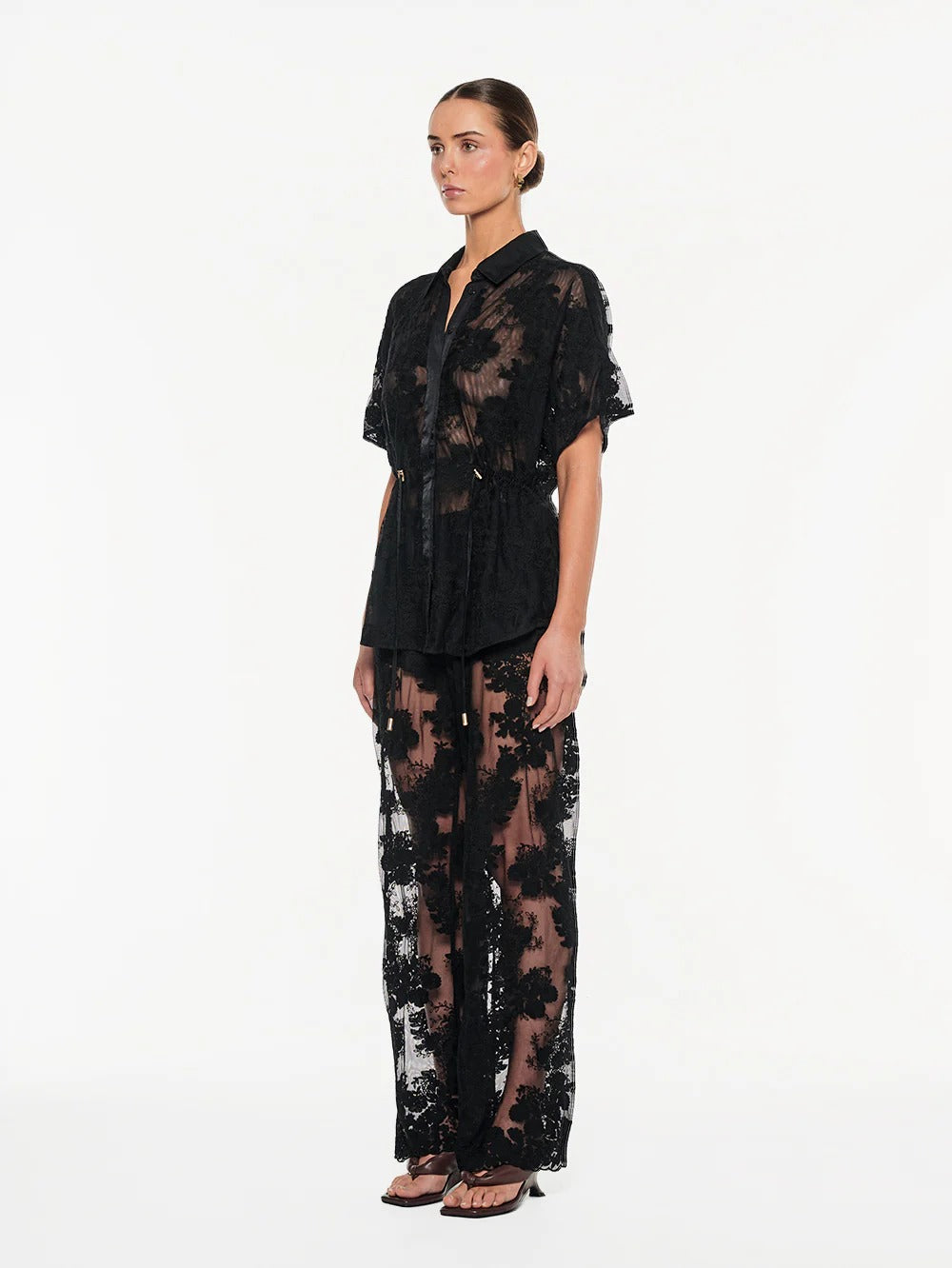Kivari Jaxon Lace Pant - Black