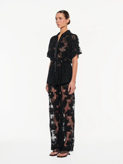 Kivari Jaxon Lace Pant - Black