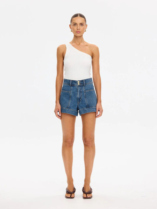 Kivari Rita Denim Short - Drift Blue