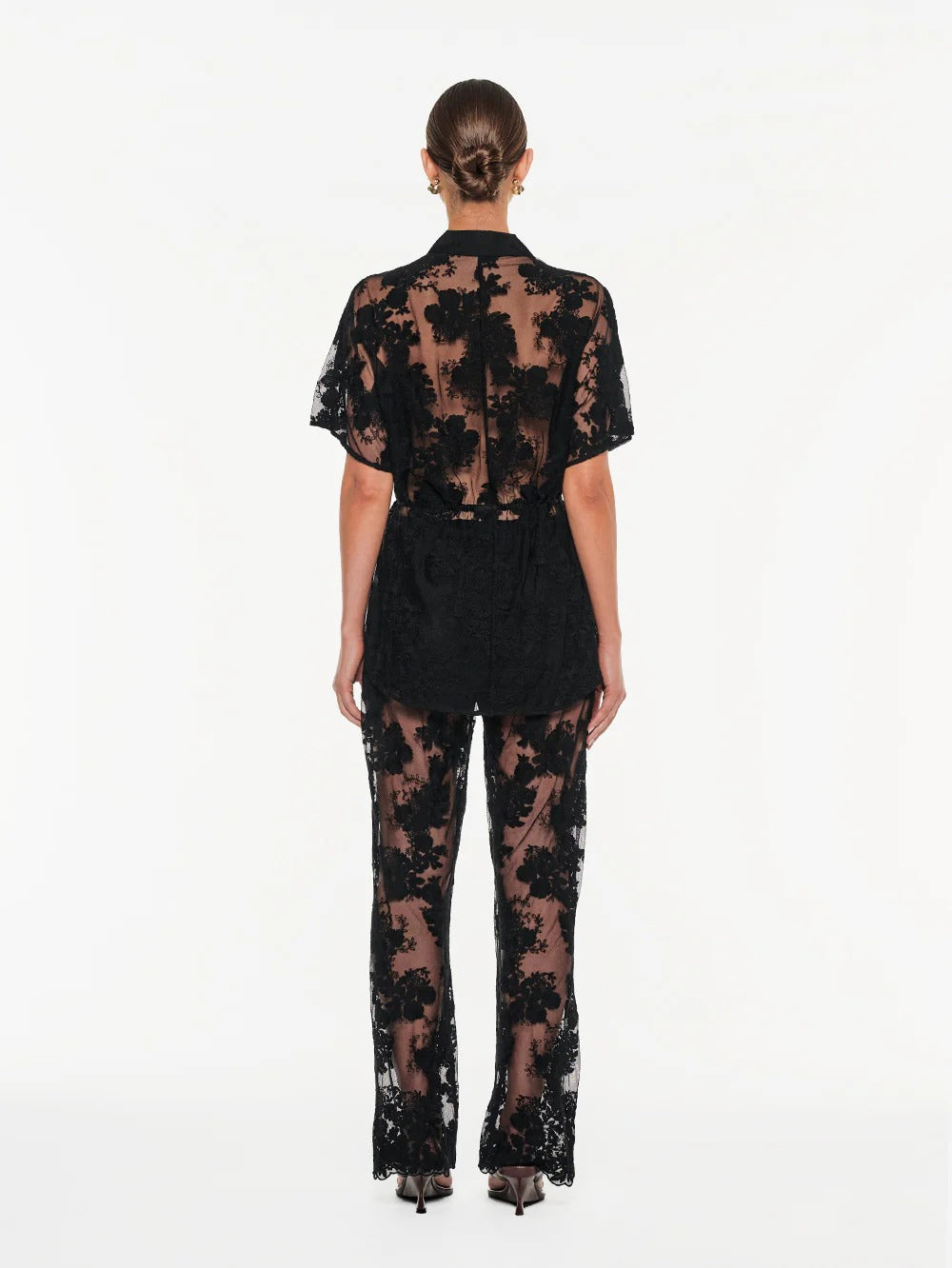 Kivari Jaxon Lace Shirt - Black