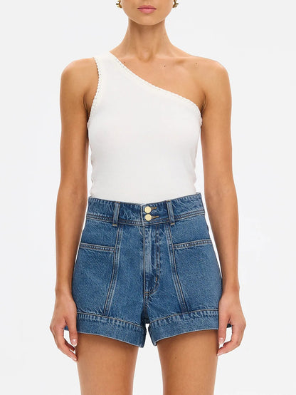 Kivari Rita Denim Short - Drift Blue