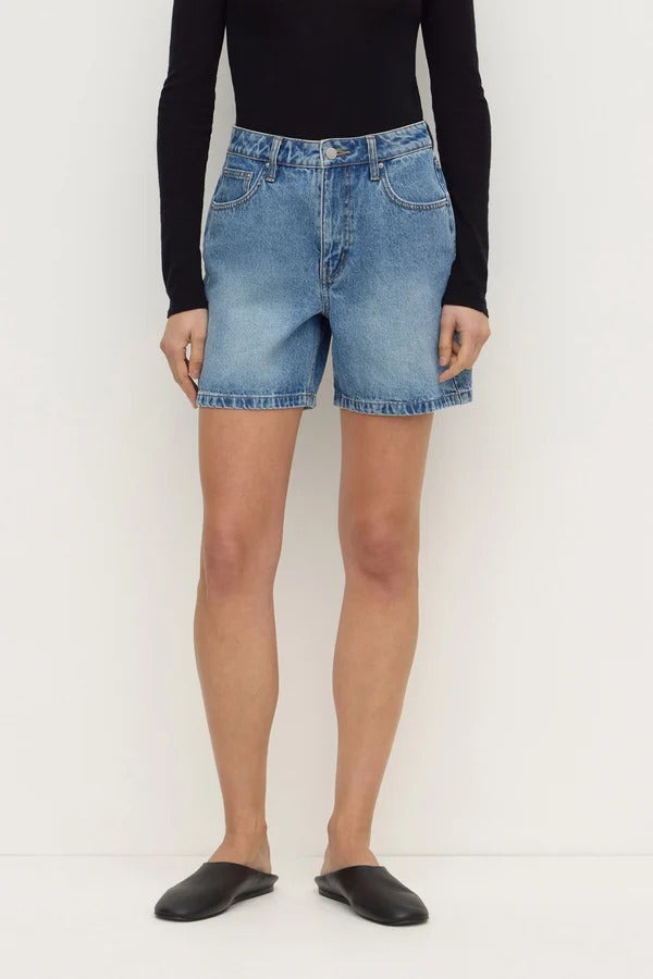 Assembly Label Mid Rise Denim Short - Classic Blue
