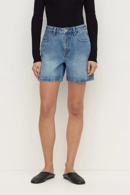Assembly Label Mid Rise Denim Short - Classic Blue