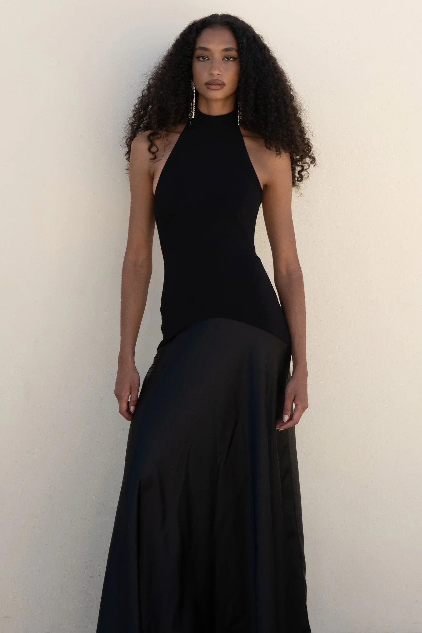Nookie Alice High Neck Maxi -Black