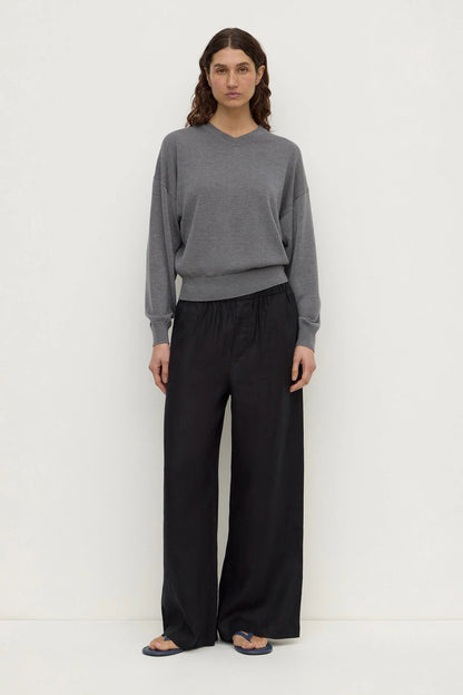 Assembly Label Everyday Linen Pant - Black