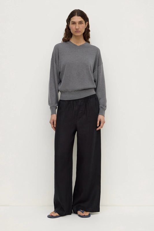 Assembly Label Everyday Linen Pant - Black