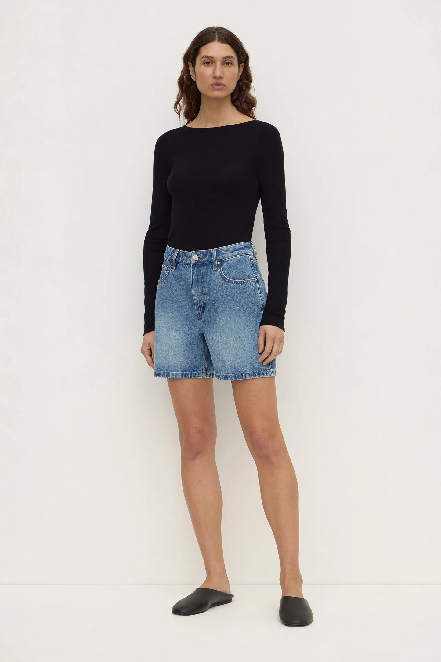 Assembly Label Mid Rise Denim Short - Classic Blue