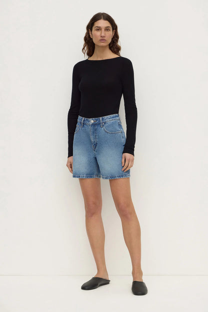 Assembly Label Mid Rise Denim Short - Classic Blue