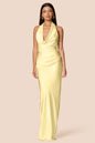 Nookie Penelope Drape Gown -Lemon
