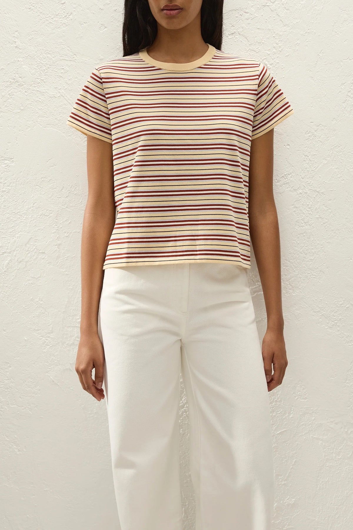 Faithfull The Brand Estela T-Shirt -Cila Stripe Butter