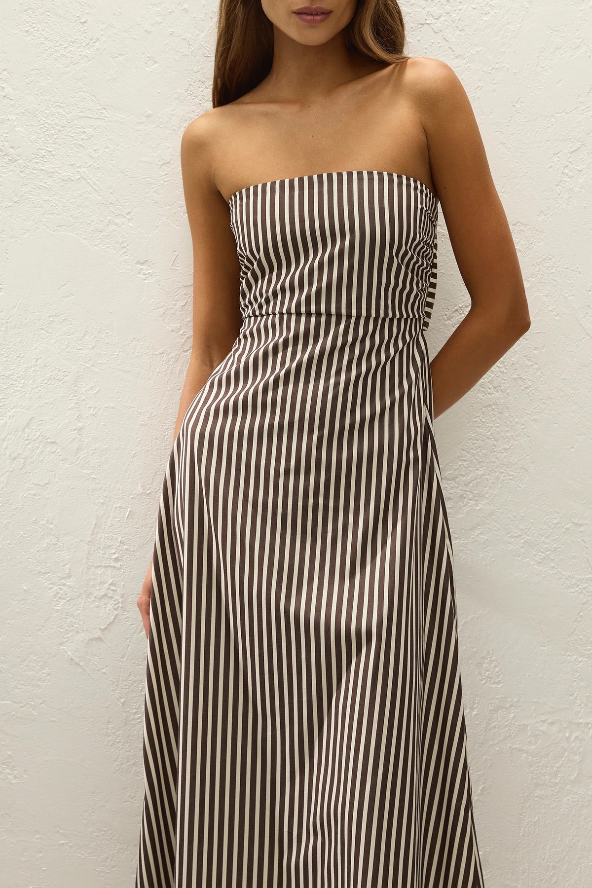 Faithfull The Label Casimoro Midi Dress - Rita Stripe Port