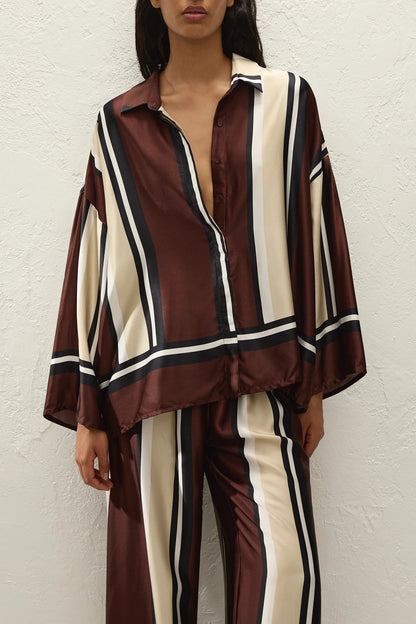 Faithfull The Brand Cora Shirt - Sintra Stripe