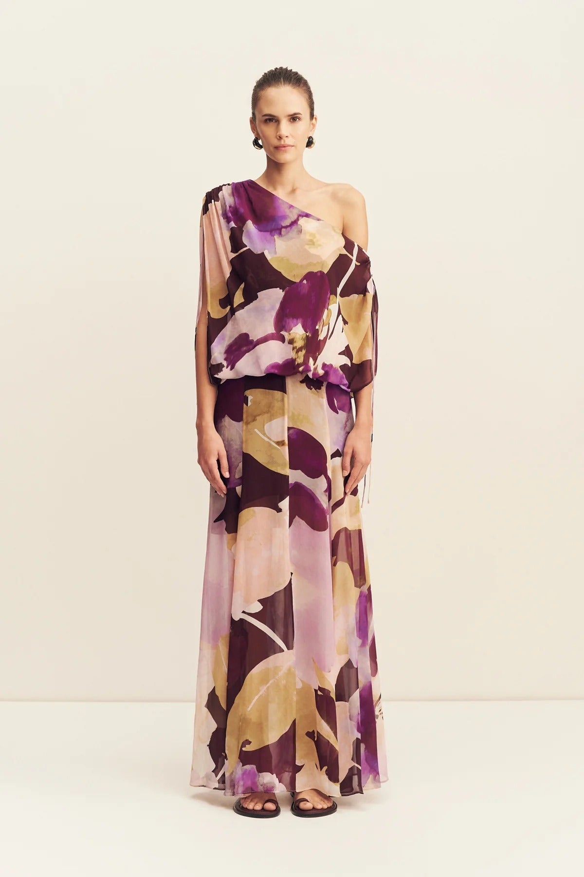 Shona Joy - Gia Off Shoulder Blouson Maxi Dress