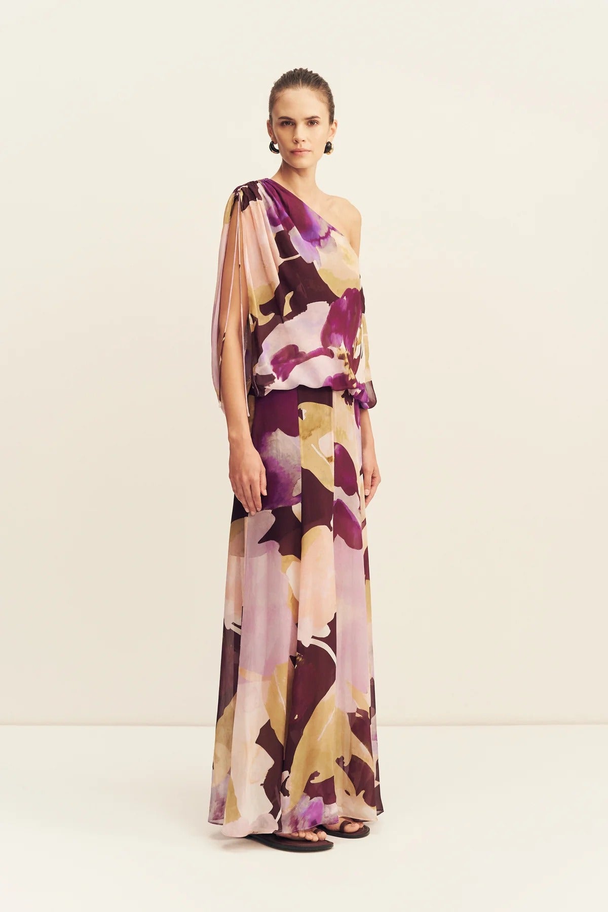 Shona Joy - Gia Off Shoulder Blouson Maxi Dress