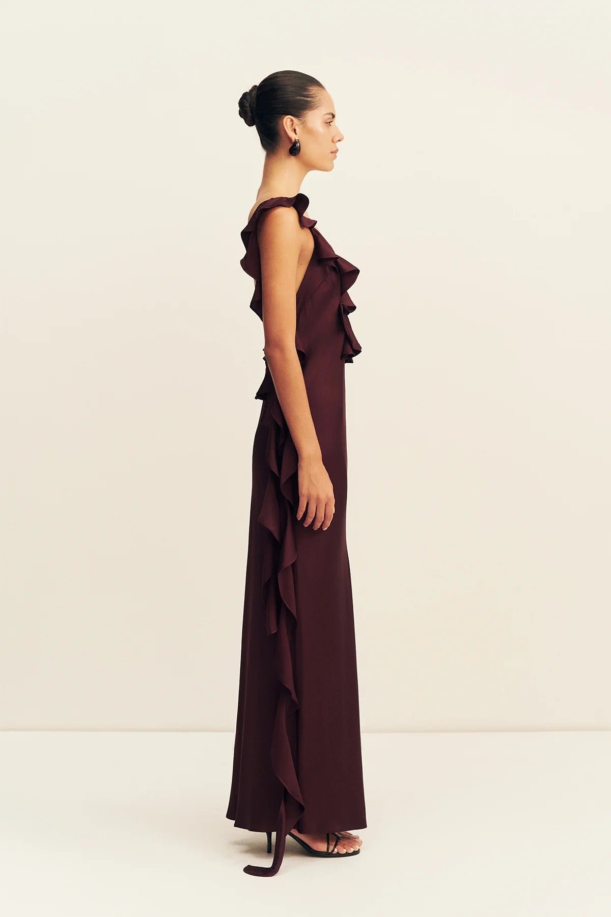 Agnes Ruffle Slip Maxi Dress