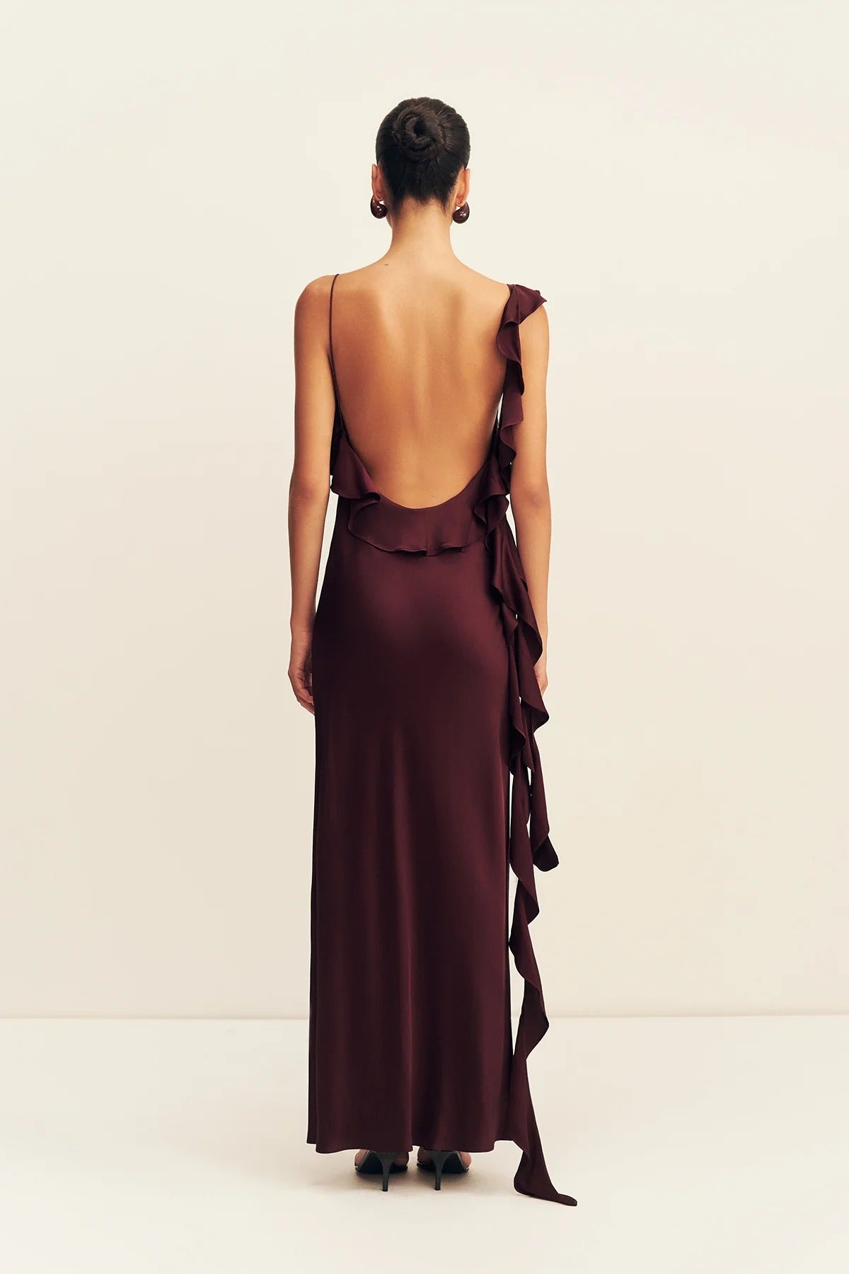 Agnes Ruffle Slip Maxi Dress