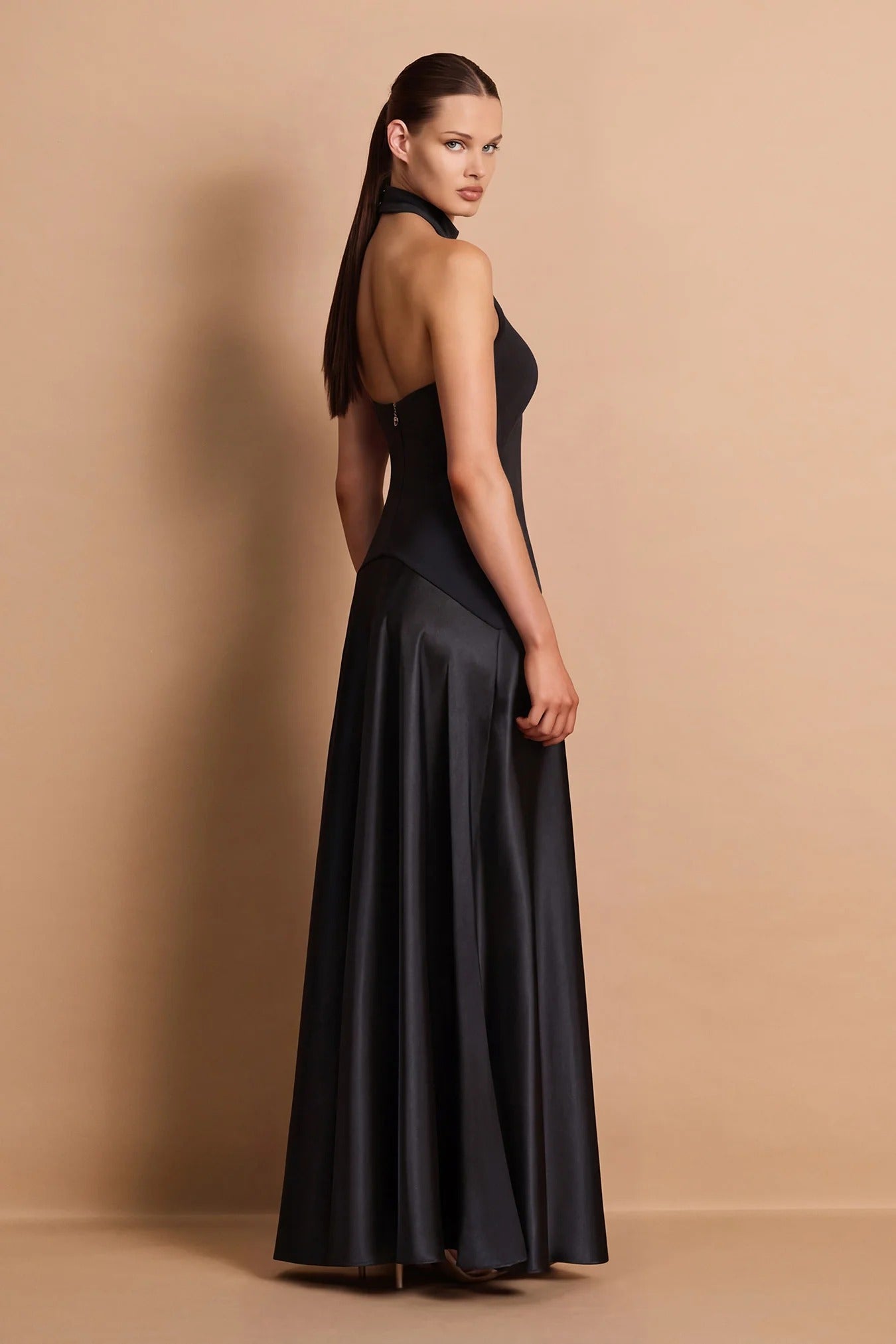 Nookie Alice High Neck Maxi -Black