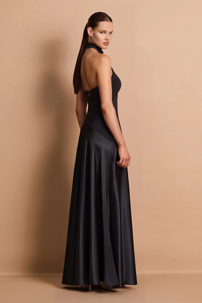 Nookie Alice High Neck Maxi -Black