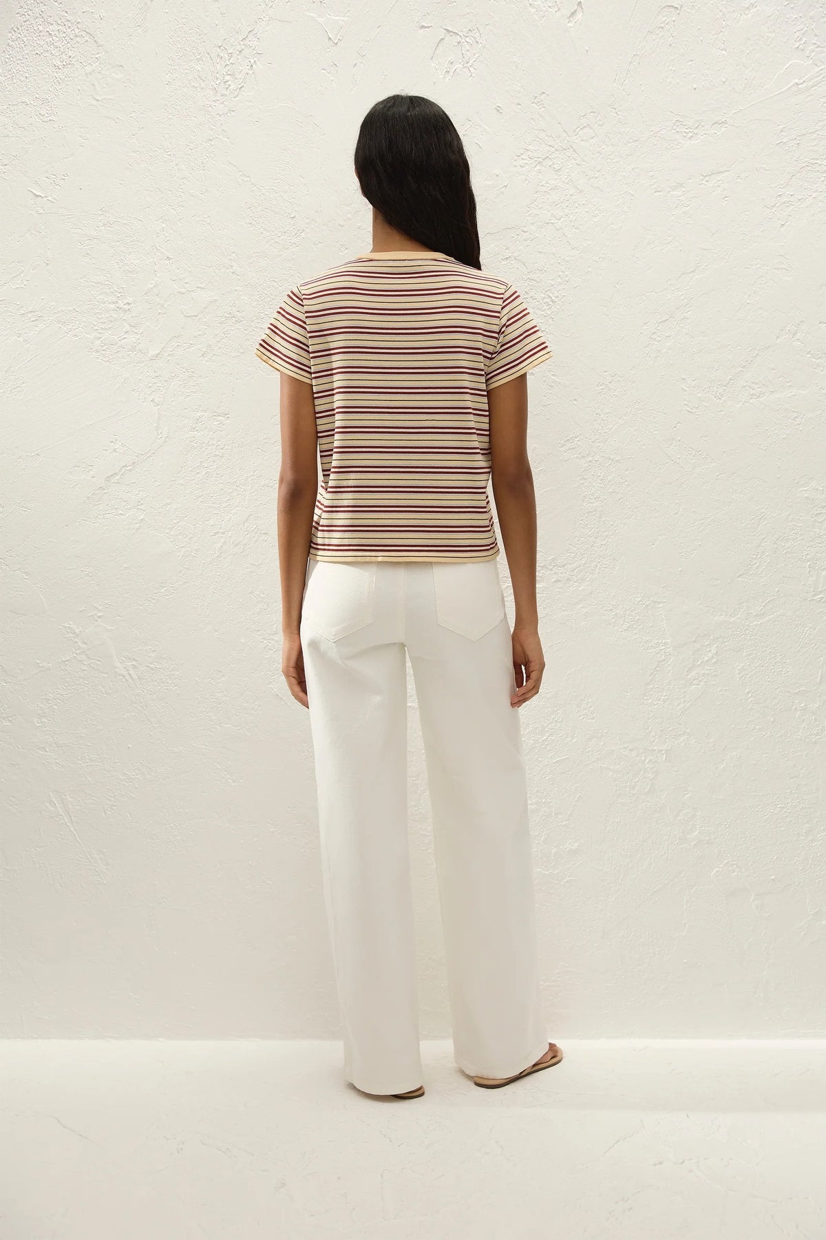 Faithfull The Brand Estela T-Shirt -Cila Stripe Butter