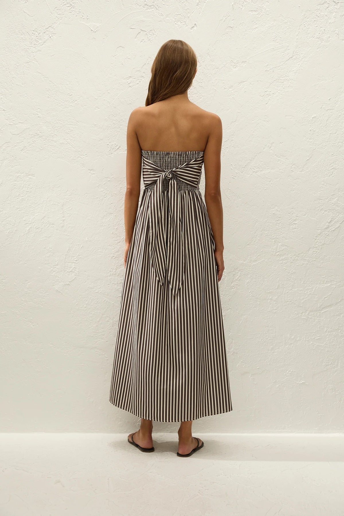 Faithfull The Label Casimoro Midi Dress - Rita Stripe Port