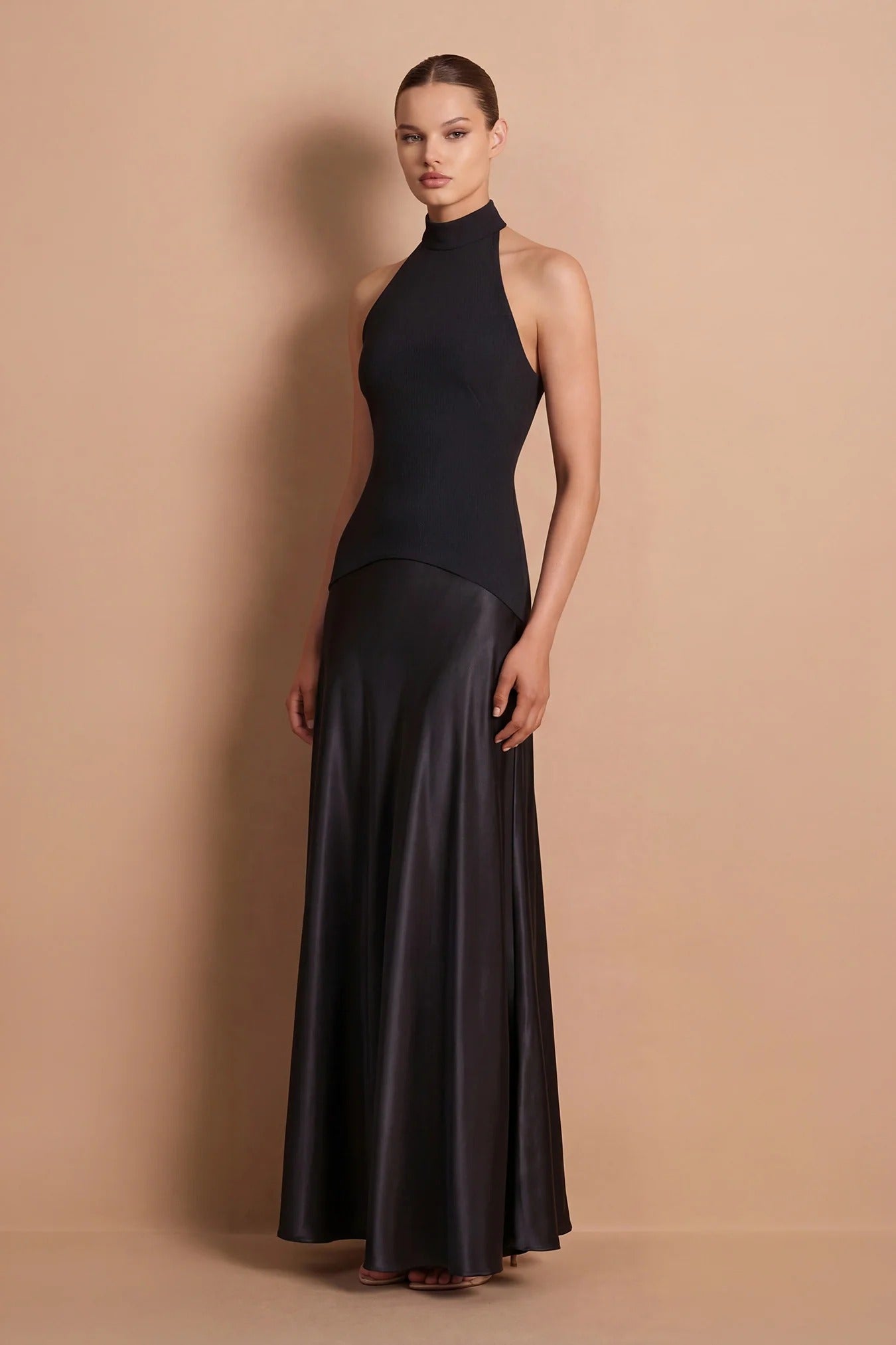 Nookie Alice High Neck Maxi -Black