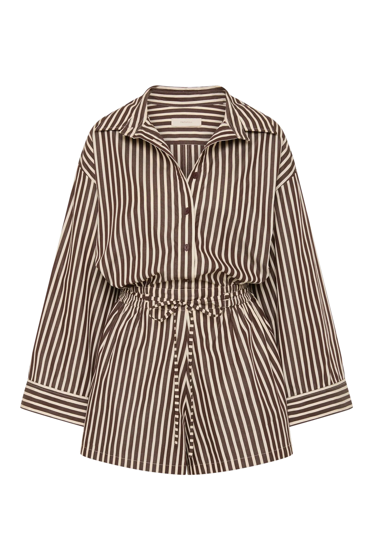 Faithfull The Brand Belas Playsuit - Rita Stripe Port