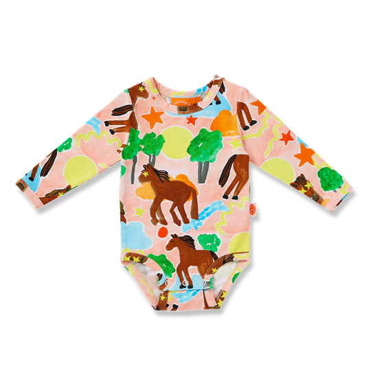 Giddy Up Long Sleeve Bodysuit