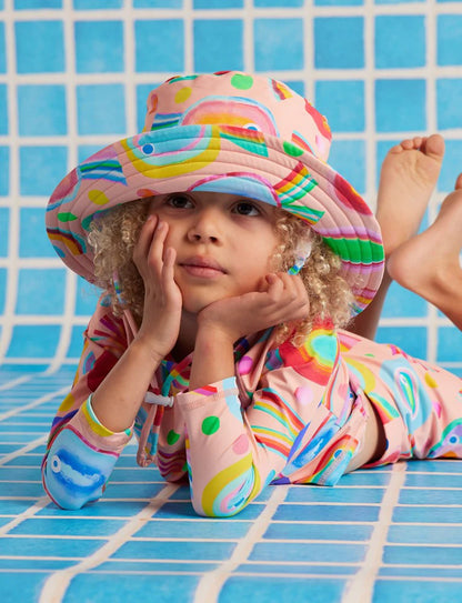 Swim Bucket Hat Fancy Fins