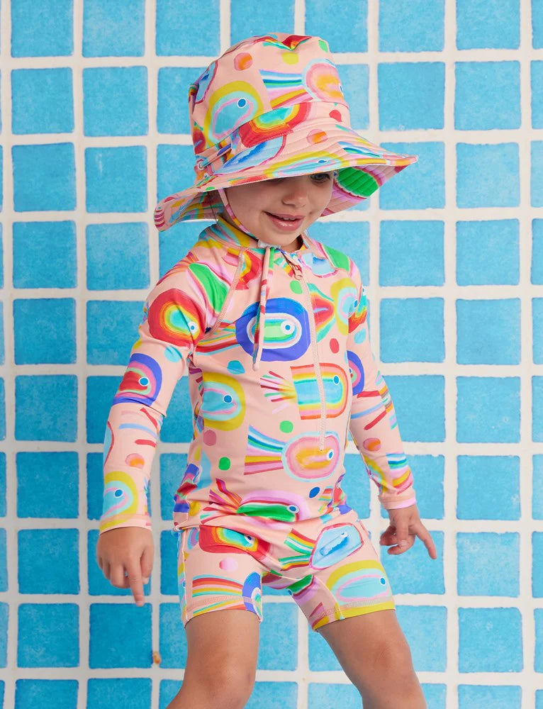 Swim Bucket Hat Fancy Fins