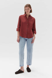 Xander Long Sleeve Shirt - Sumac - Lulu & Daw - Assembly Label -  - Lulu & Daw - Australian Fashion Boutique