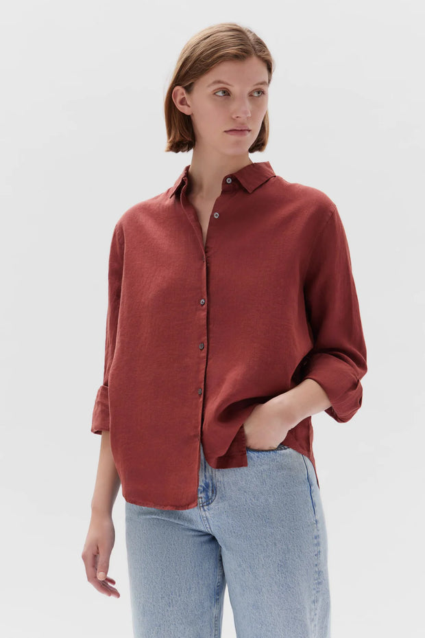 Xander Long Sleeve Shirt - Sumac - Lulu & Daw - Assembly Label - new arrivals - Lulu & Daw - Australian Fashion Boutique