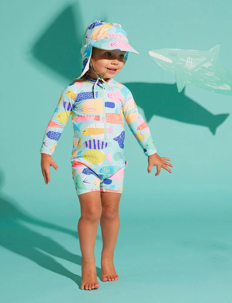 Long Sleeve Rash Suit Rainbow Reef