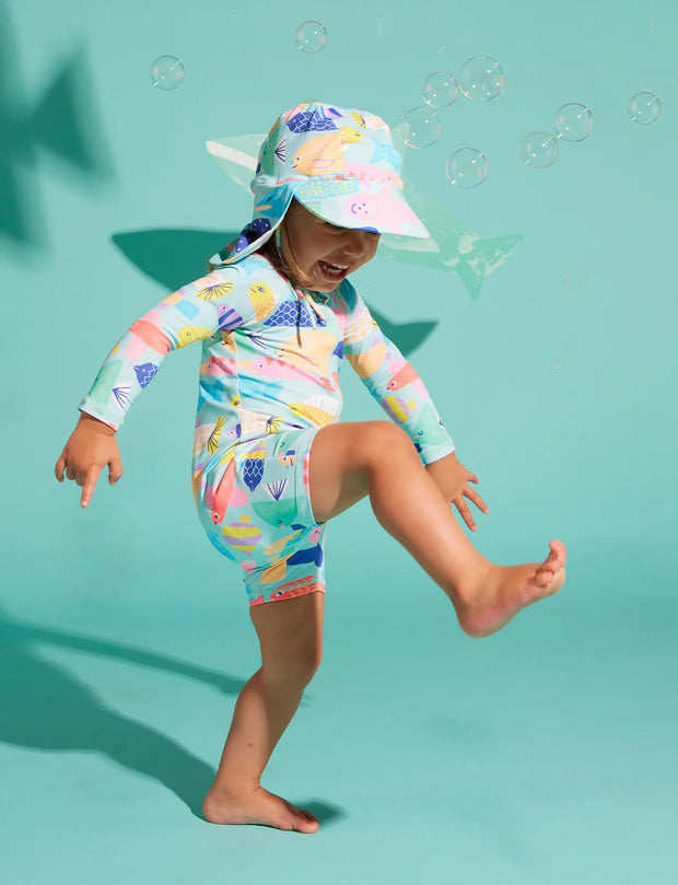 Long Sleeve Rash Suit Rainbow Reef