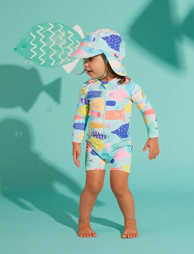 Long Sleeve Rash Suit Rainbow Reef