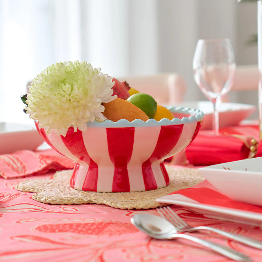 Ceramic Fruit Bowl - Stripe