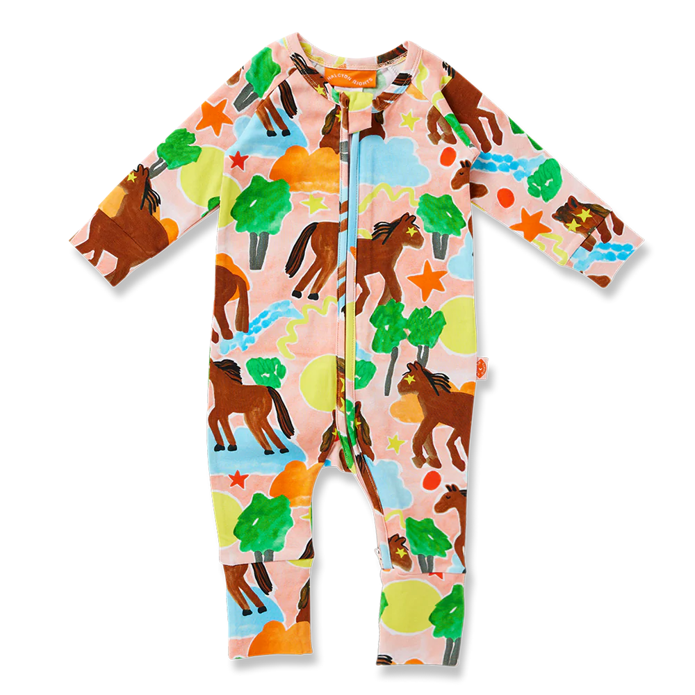 Giddy Up Long Sleeve Romper