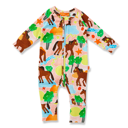 Giddy Up Long Sleeve Romper