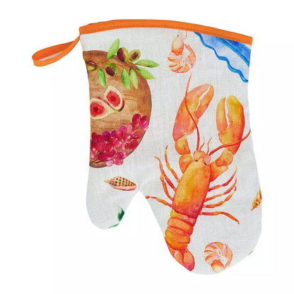 Oven Mitt - Single - Linen - Tropicana