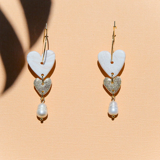 Heart Hoops - Golden