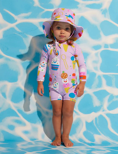 Long Sleeve Rash Suit - Sundae Fun Day