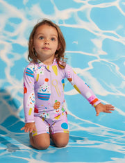 Long Sleeve Rash Suit - Sundae Fun Day