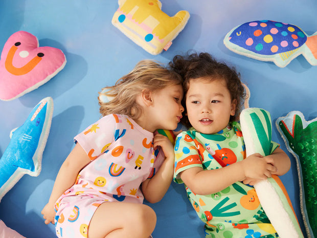 Rainbow Reef Fish Cuddle Buddy - Lulu & Daw - Halcyon Nights - childrens accessories, halcyon nights - Lulu & Daw - Australian Fashion Boutique