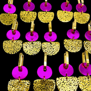 Dainty Hoops Pink Gold Confetti - Lulu & Daw - Polka Polly -  - Lulu & Daw - Australian Fashion Boutique