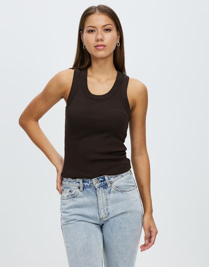 Miana Organic Rib Tank - Lulu & Daw - Assembly Label -  - Lulu & Daw - Australian Fashion Boutique