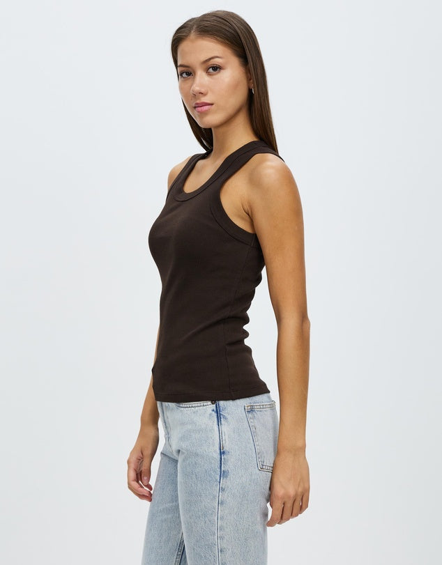 Miana Organic Rib Tank - Lulu & Daw - Assembly Label -  - Lulu & Daw - Australian Fashion Boutique