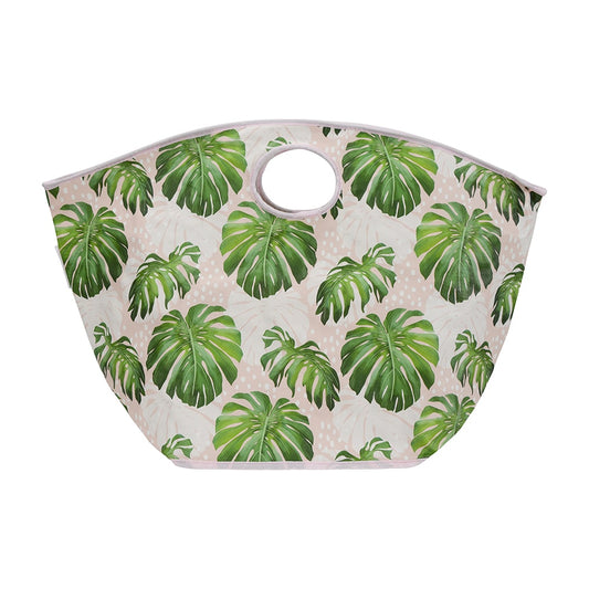 Beach Bag Spotty Monstera Pink - Lulu & Daw - Annabel Trends - annabel trends, christmas, home - Lulu & Daw - Australian Fashion Boutique
