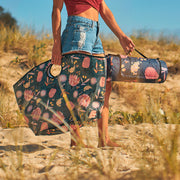 Beach Bag Aussie Flora Khaki - Lulu & Daw - Annabel Trends - annabel trends, christmas, home - Lulu & Daw - Australian Fashion Boutique