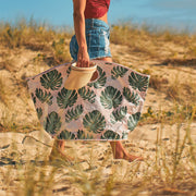 Beach Bag Spotty Monstera Pink - Lulu & Daw -  - annabel trends, christmas, home - Lulu & Daw - Australian Fashion Boutique